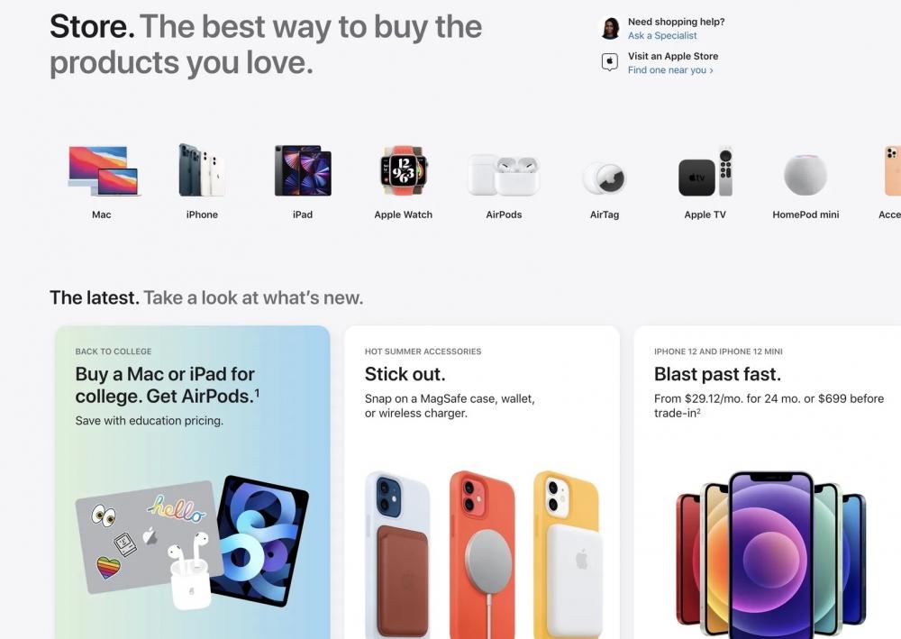 The Weekend Leader - Apple rejigs its online store before mega launches