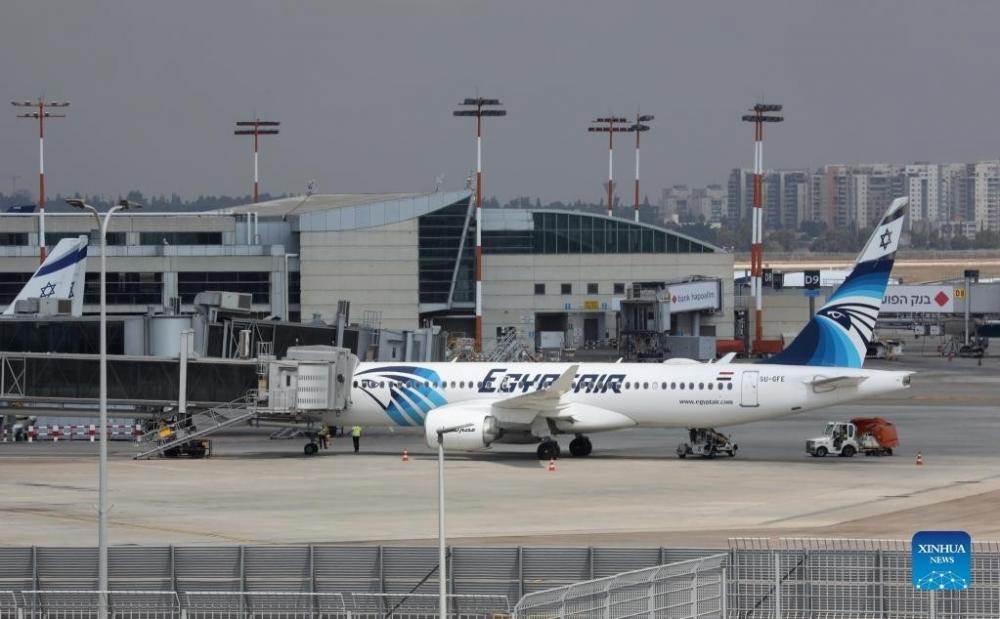 The Weekend Leader - 1st-ever EgyptAir flight lands at Israel airport