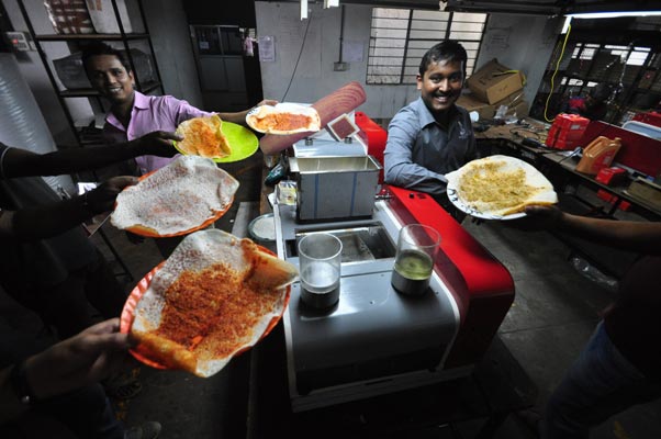 Bengaluru college boys make world’s first counter-top dosa making machine