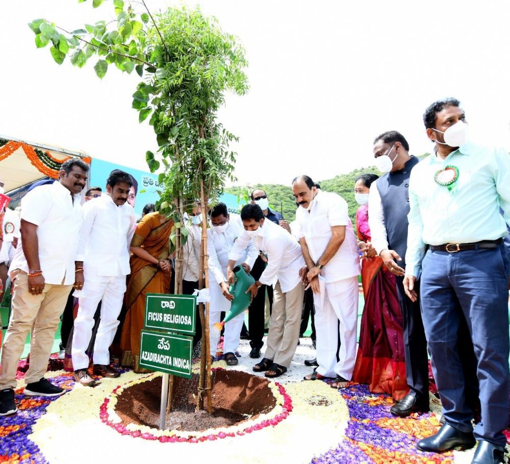 The Weekend Leader - Andhra CM launches 'Jagananna Pacha Thoranam - Vana Mahotsavam'