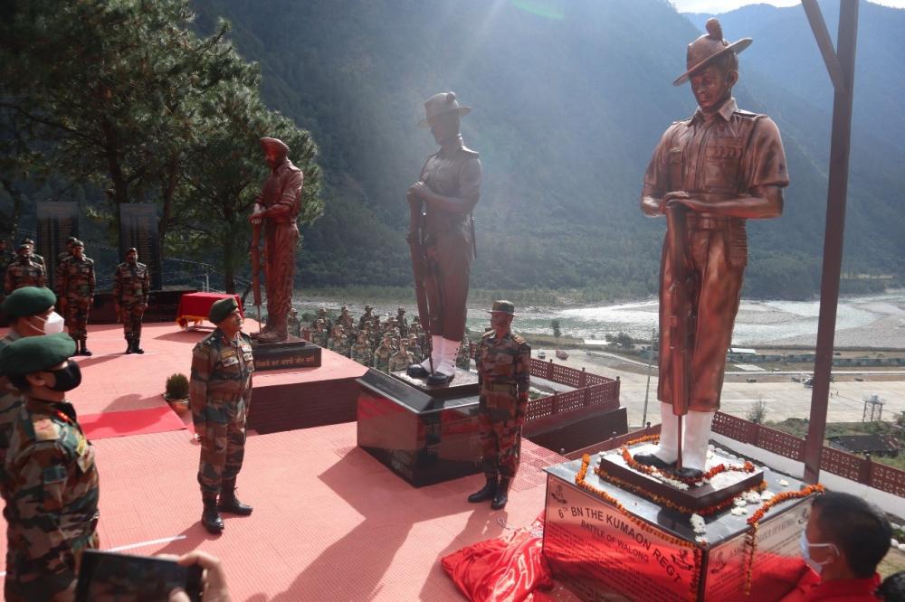 The Weekend Leader - Army unveils statues of 1962 India-China war heroes in Arunachal