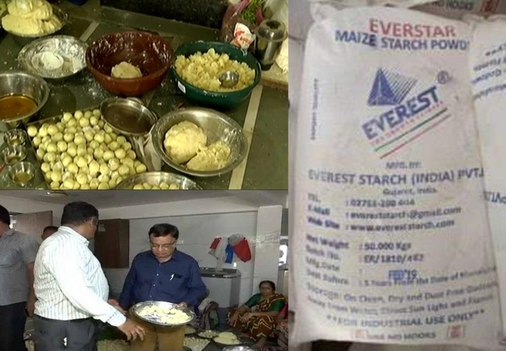 The Weekend Leader - Industrial starch, chemical grade citric acid used for making fasting snacks in Gujarat