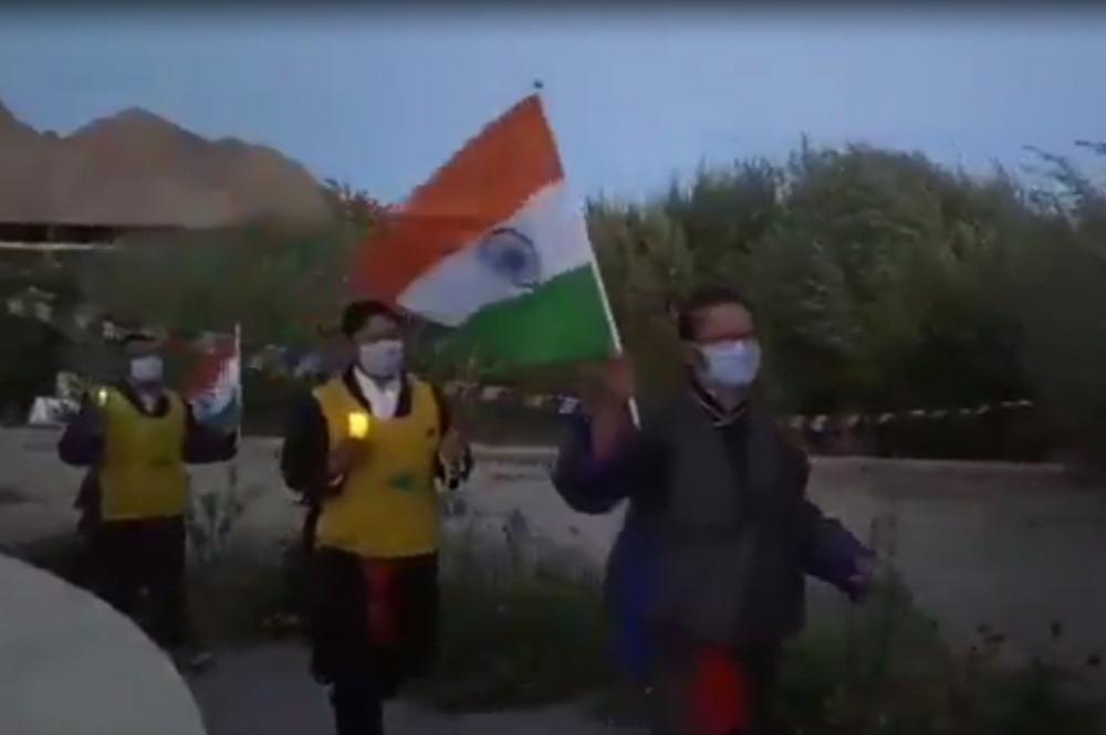 The Weekend Leader - ﻿Candlelight march in Leh in memory of braveheart Nyima Tenzin