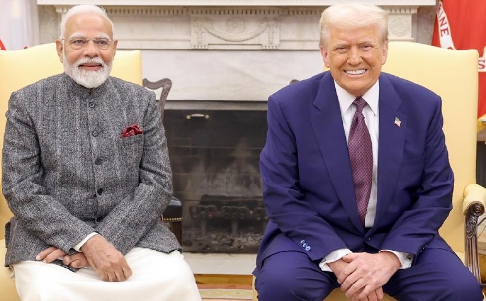The Weekend Leader - PM Modi Congratulates Donald Trump on Historic Gaza Peace Plan During Phone Call