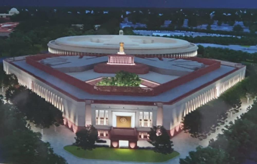 The Weekend Leader - In new Parliament building, Lok Sabha will be thrice as big than now