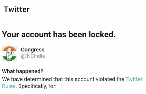 The Weekend Leader - After RaGa, Twitter now blocks Cong & its leaders' accounts