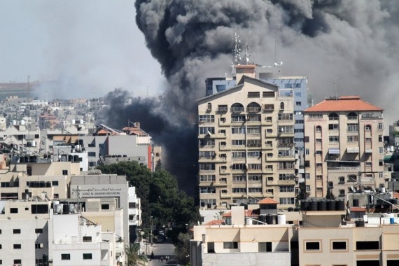 The Weekend Leader - Israeli fighter jets strike Hamas facilities in Gaza