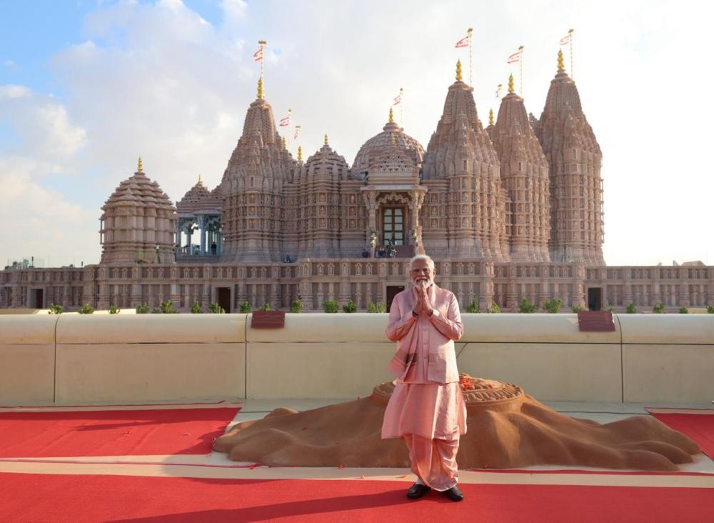 The Weekend Leader - Architectural Marvel: Mumbai’s Shapoorji Pallonji Group Brings Hindu Temple to Abu Dhabi