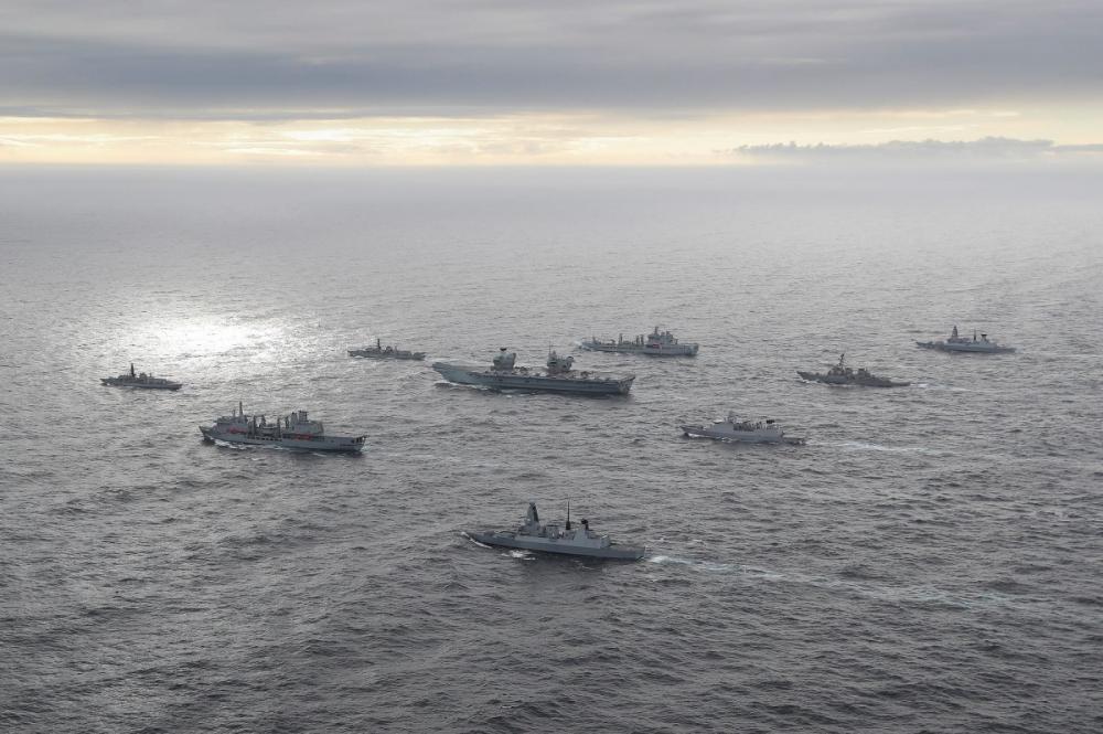 The Weekend Leader - UK Carrier Strike Group reaches Indian Ocean region