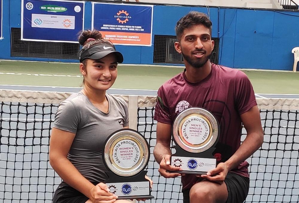 The Weekend Leader - Rishi, Vanshita clinch titles at KSLTA-AITA Pro Circuit 2021