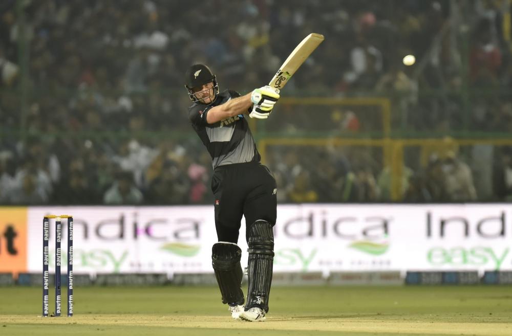 The Weekend Leader - 1st T20I: Guptill, Chapman fifties power New Zealand to 164/6 against India