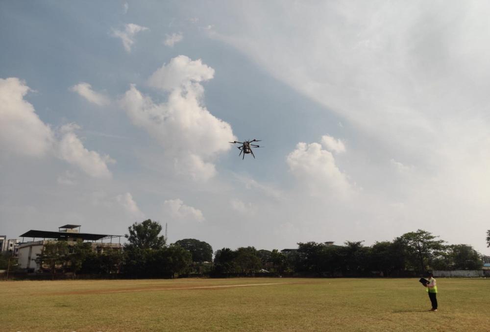 The Weekend Leader - Drones deliver Covid vaccines for tribals in remote area of Palghar