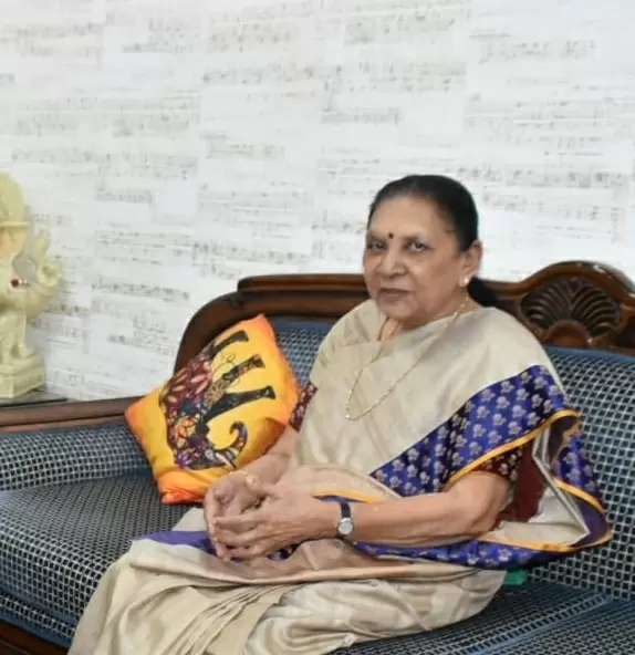 UP Governor Anandiben Patel on a two-day visit of Gujarat