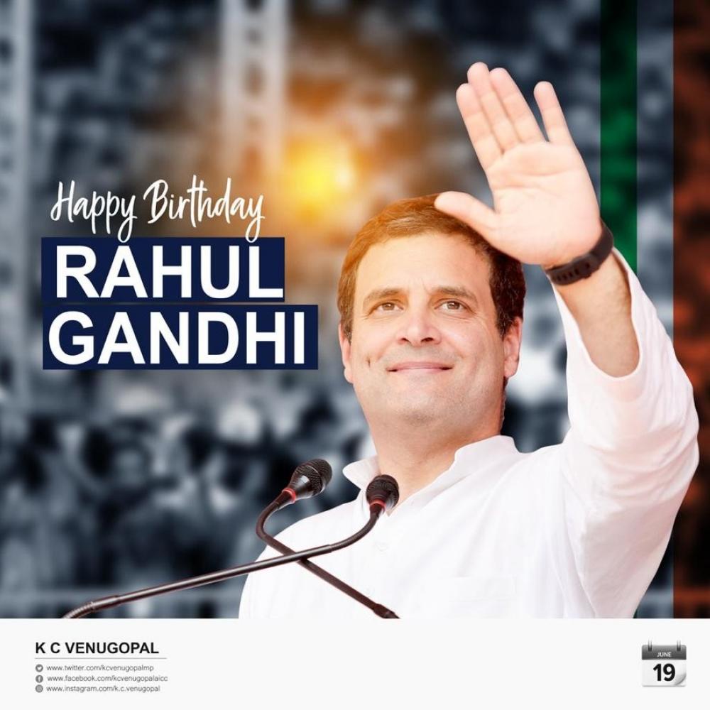 The Weekend Leader - Leaders across party line greet Rahul Gandhi on birthday