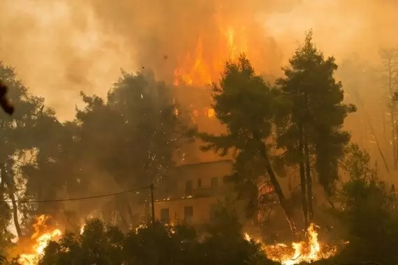 Two killed in large wildfire in France