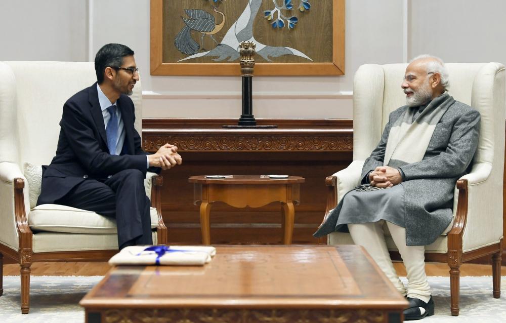 The Weekend Leader - Google CEO Sundar Pichai meets PM, pledges support for G20 Presidency