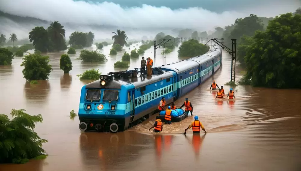 The Weekend Leader - Unprecedented Rains Leave 800 Train Passengers Stranded in Flood-Hit Tamil Nadu