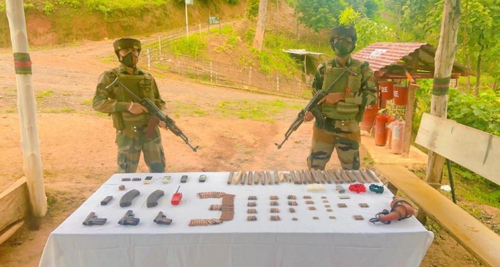The Weekend Leader - Mizoram: Foreign cigarettes worth Rs 6.53 cr, cache of arms seized