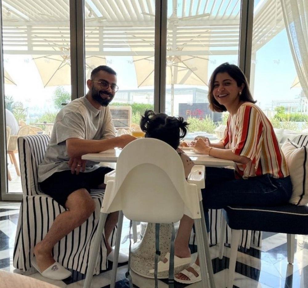 The Weekend Leader - Virat, Anushka's cute breakfast pic with daughter Vamika