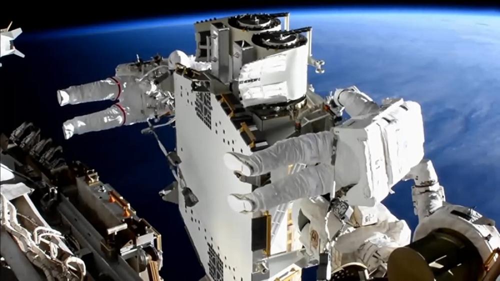 The Weekend Leader - Astronauts finish installing first solar arrays outside ISS