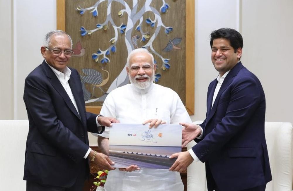 The Weekend Leader - TVS MD Credits PM Modi for Boosting Kutch Tourism Through Motorcycle Racing