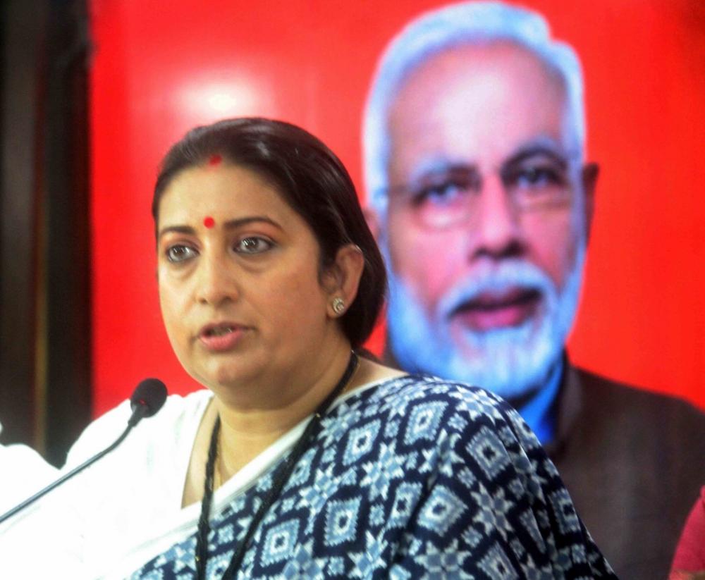 The Weekend Leader - People of J&K have great faith in PM Modi: Smriti Irani