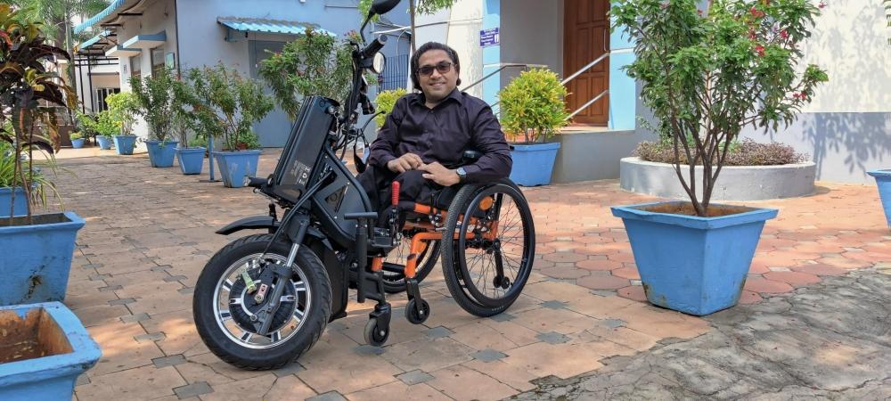 The Weekend Leader - IIT-M develops India's first motorised wheelchair vehicle