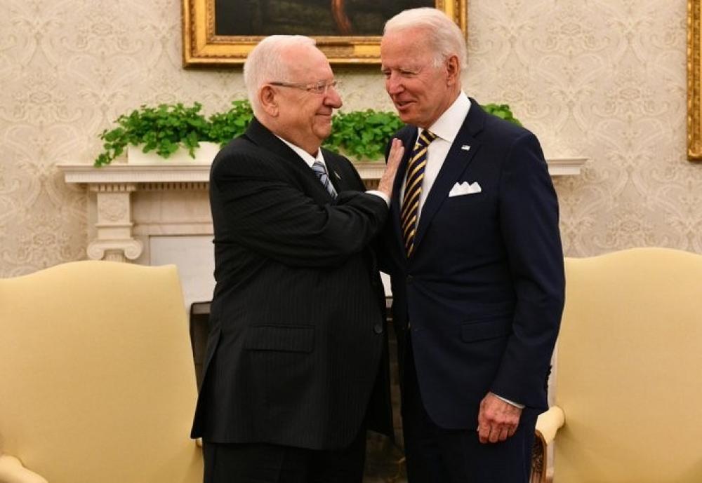 The Weekend Leader - Biden meets Israeli counterpart, conveys unwavering support