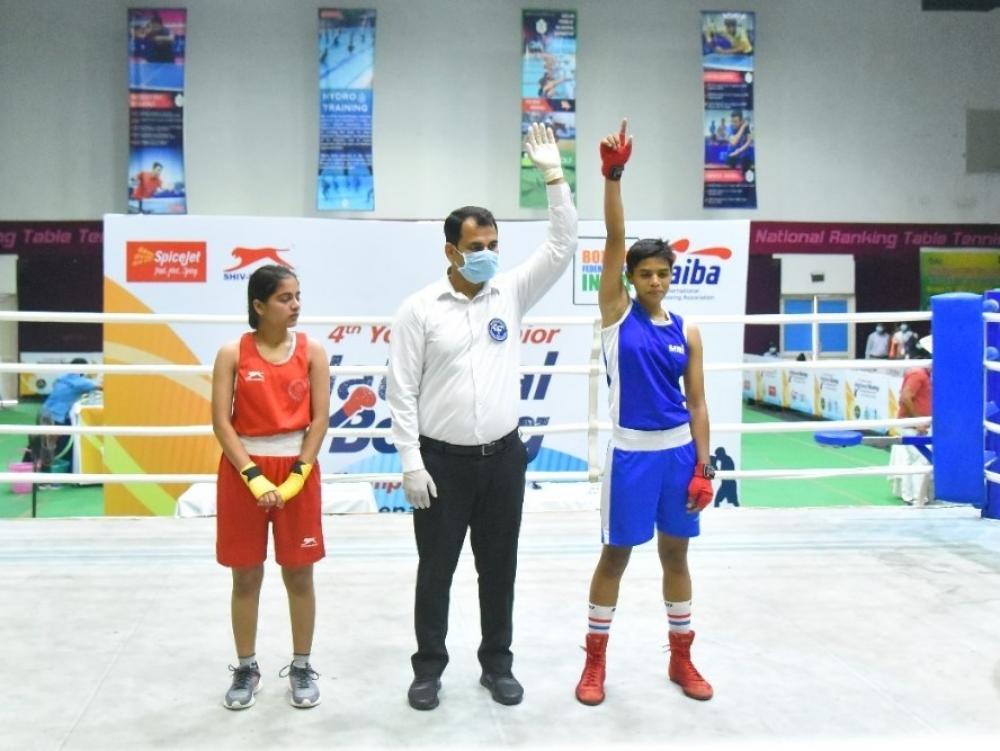 The Weekend Leader - Jr National Boxing: Mahi Raghav cruises into final