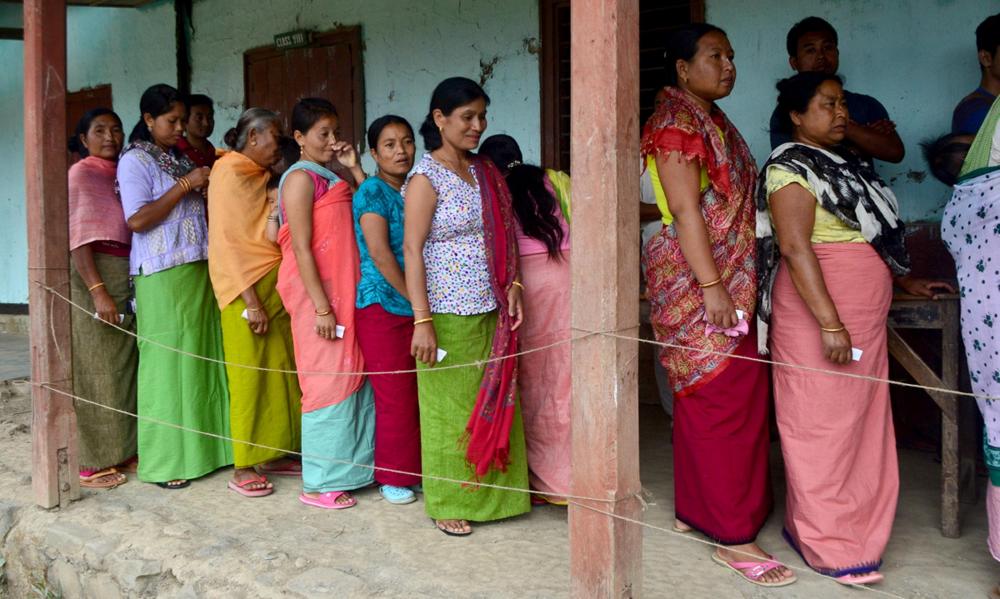 The Weekend Leader - Meghalaya by-polls: 45% voter turnout till 1 p.m. (Lead)