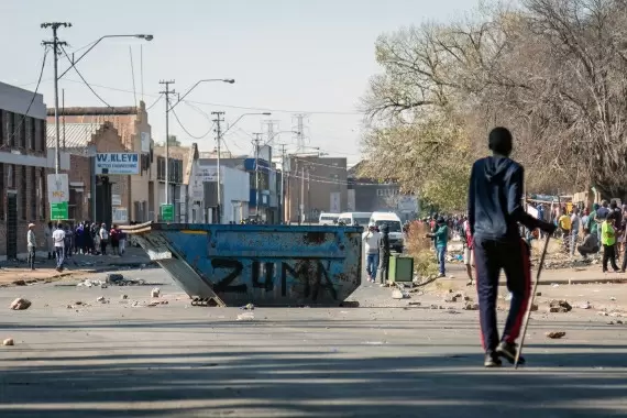 S.African police arrest 18 suspects over July unrest