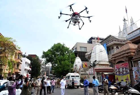 Drones used to disinfect PM Modi's constituency; to be replicated across India
