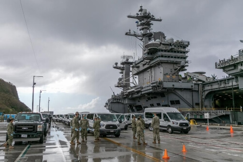 US Air Force builds facility in Guam to accommodate Roosevelt sailors