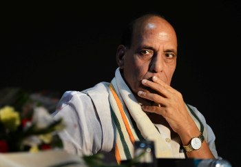 The Weekend Leader - son controversy dims Rajnath's smile 