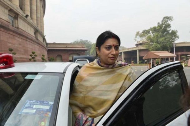 Smriti Irani, Mayawati slugfest in Rajya Sabha