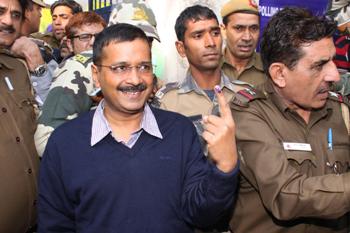 The Weekend Leader - AAP most likely to win in Delhi, say exit polls 