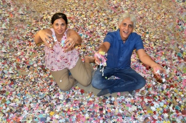 Making crores in paper flowers