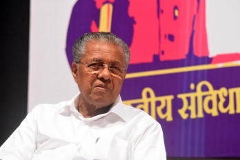 Kerala CM Vijayan flashes iPad to counter allegation of forged signature