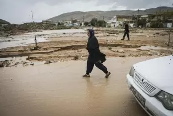 Tropical storm affects daily life in Iran