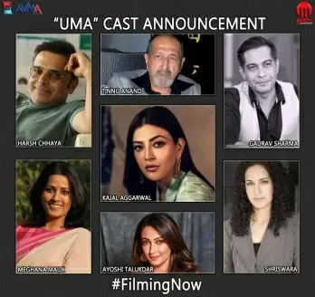 Kajal Aggarwal starts shooting for 'Uma' in Kolkata