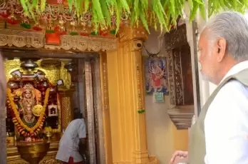BJP's Parshottam Rupala Seeks Blessings At Temple Amid Rajkot Election Row