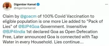 Congress says Goa govt fudged data on 100% vax coverage