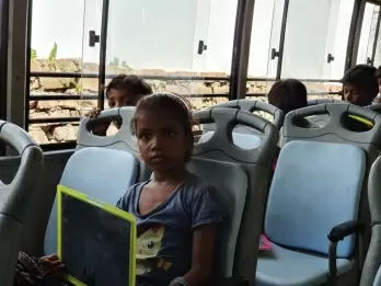 'Classroom in bus' provides free education to deprived children