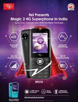 itel launches 'Magic 2' 4G superphone with Wi-Fi tethering in India