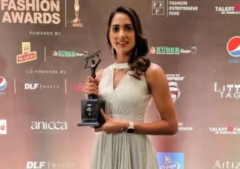 Karman Kaur Thandi wins the 'Most Stylish Sportsperson' Award at IFA 2022