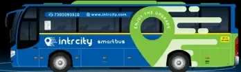 Intrcity smartbus connects 630 plus destinations across India