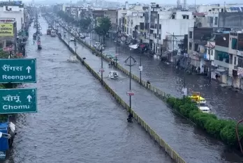 Cyclone Biparjoy on Rampage: Patients in Rajasthan's Ajmer District Face Deluge as Rainwater Floods Wards