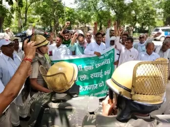 SKM's peaceful protest against Agnipath
