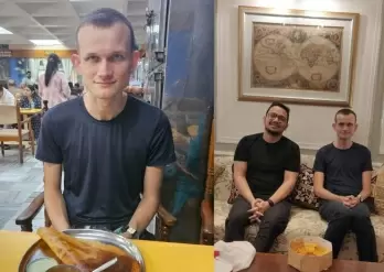Vitalik Buterin Marks Ethereum's 8th Birthday in Bengaluru with Ghevar Cake and Masala Dosa