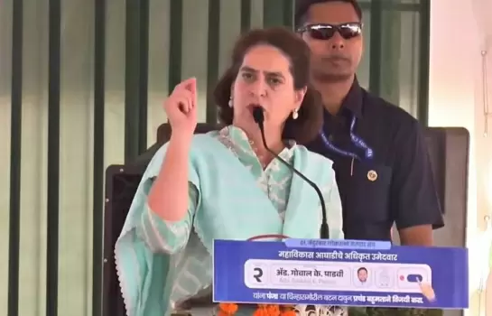 PM Cries Like A Child On His Problems Rather Than Wiping Tears Of People', Priyanka Says At Maha Rally